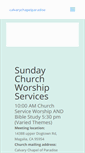 Mobile Screenshot of calvaryparadise.org